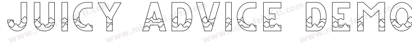 Juicy Advice DEMO Regular字体转换